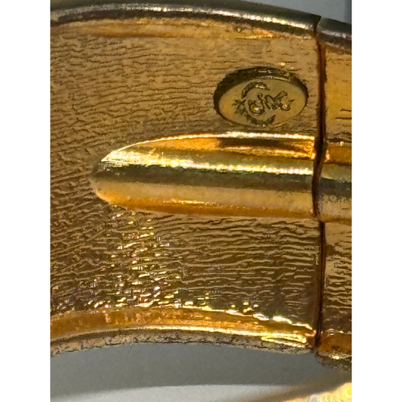 Vintage Art Deco Style Premier Designs Hinged Bangle Bracelet - Picture 5 of 8